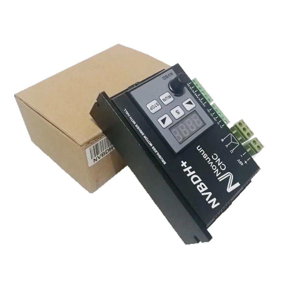 NVBDL + NVBDH CNC milling machine spindle brushless DC motor matching drive with controller 400W digital display