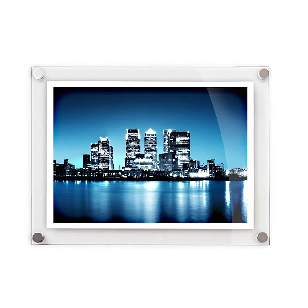 A4 Acrylic Wall Mount Sign Holder, Clear, Ad Paper, Photo, Frames, Memo, Document, Menu, Display, YPD-001-2