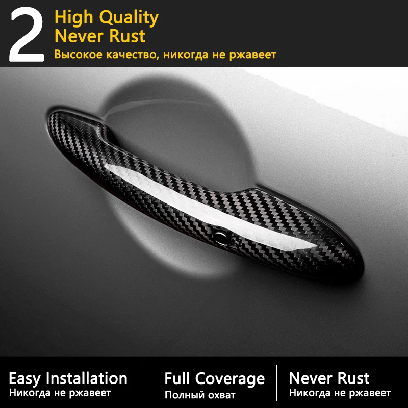 for Suzuki Grand Vitara Nomade Escudo 2006 2007 2008 2009 2010 2011 2012 2013 2014 Carbon Fiber Door Handle Cover Accessories