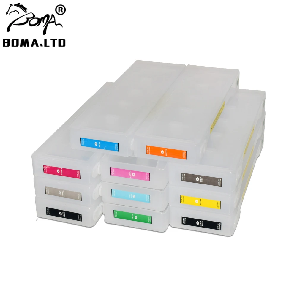 Imagem -03 - Ltd Cartuchos de Tinta Vazios da Recarga da Cor 700ml X11 para Epson 7900 9900 7910 9910 com a Microplaqueta Resetter T6361 T636 T636a T636b Boma.