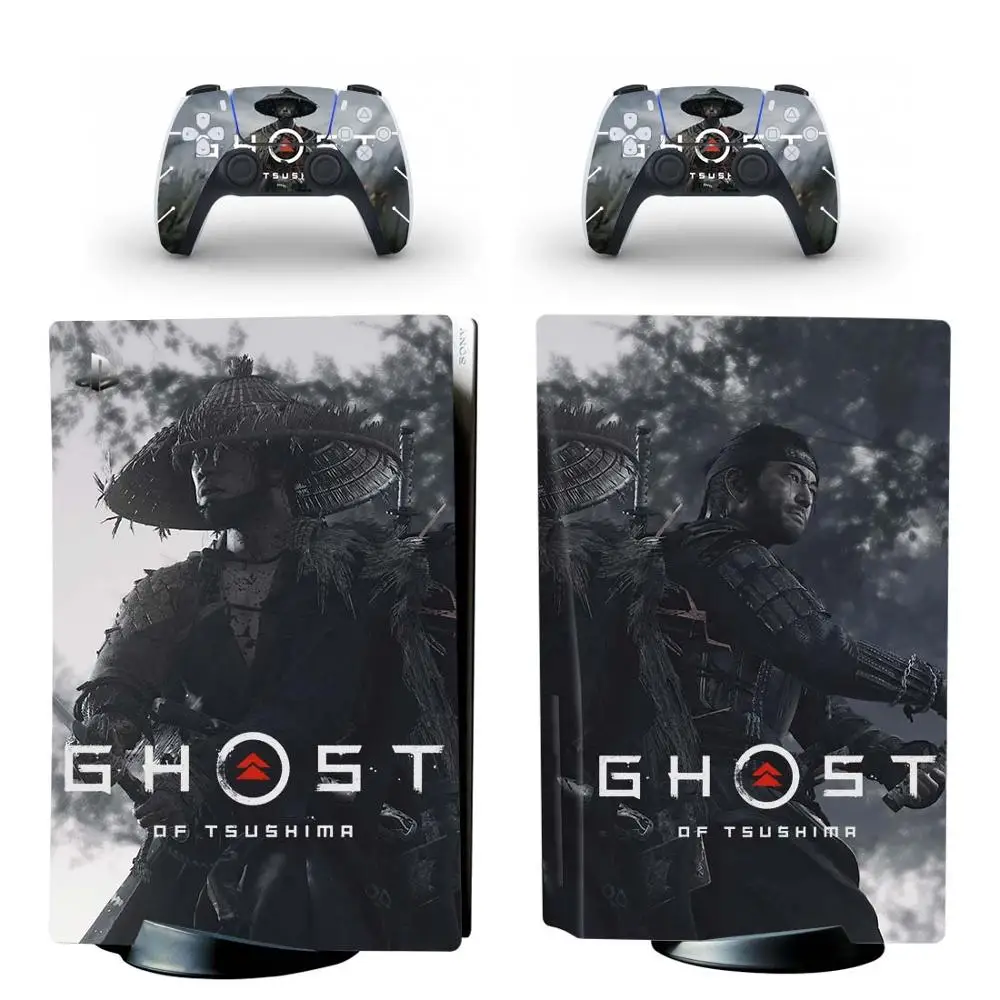 Ghost of Tsushima PS5 Standard Disc Edition Skin Sticker Decal per PlayStation 5 Console e Controller PS5 Skin Sticker vinile