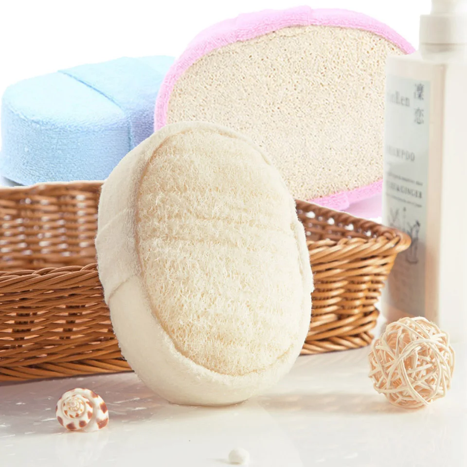 Esponja de baño de lufa, guante de limpieza corporal para ducha, herramienta, esponja, cepillo, almohadilla, eliminador de horniness, suministros de