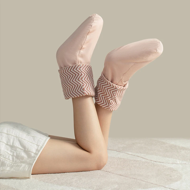 Youpin-calcetines térmicos inteligentes recargables para el hogar, calcetín eléctrico cálido de invierno, artefacto de protección de pies con bolsa de ajenjo