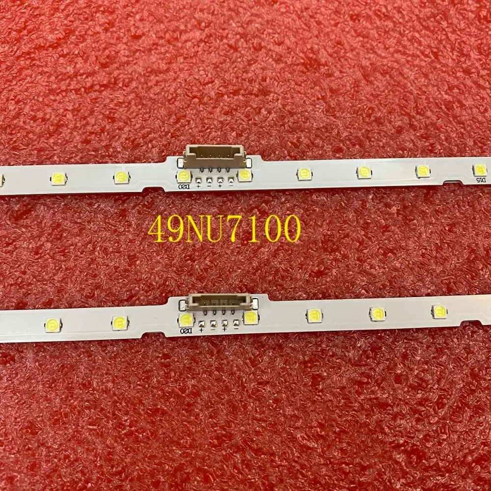 LED strip(2)for Samsung UE49N5500AU UN49RU7100 UA49NU7100 UE49NU7179 UE49NU7102K UE49NU7170U UE49NU7305K UE49NU7305 UE49NU7172U