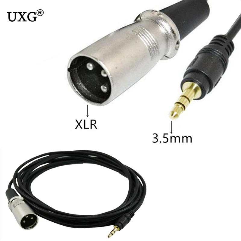 

3.5mm Jake Stereo Male Plug Connector Cable to Microphone XLR Audio 3Pin Jack Speaker XLR male for HDTV DVD 15cm/1.5m/3m