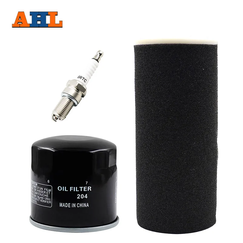 AHL Motorcycle Air Filter & Oil Filter & Spark Plug For YAMAHA Grizzly 660 YFM660 YFM660FA YFM660FG YFM660FGH 5GH134405000