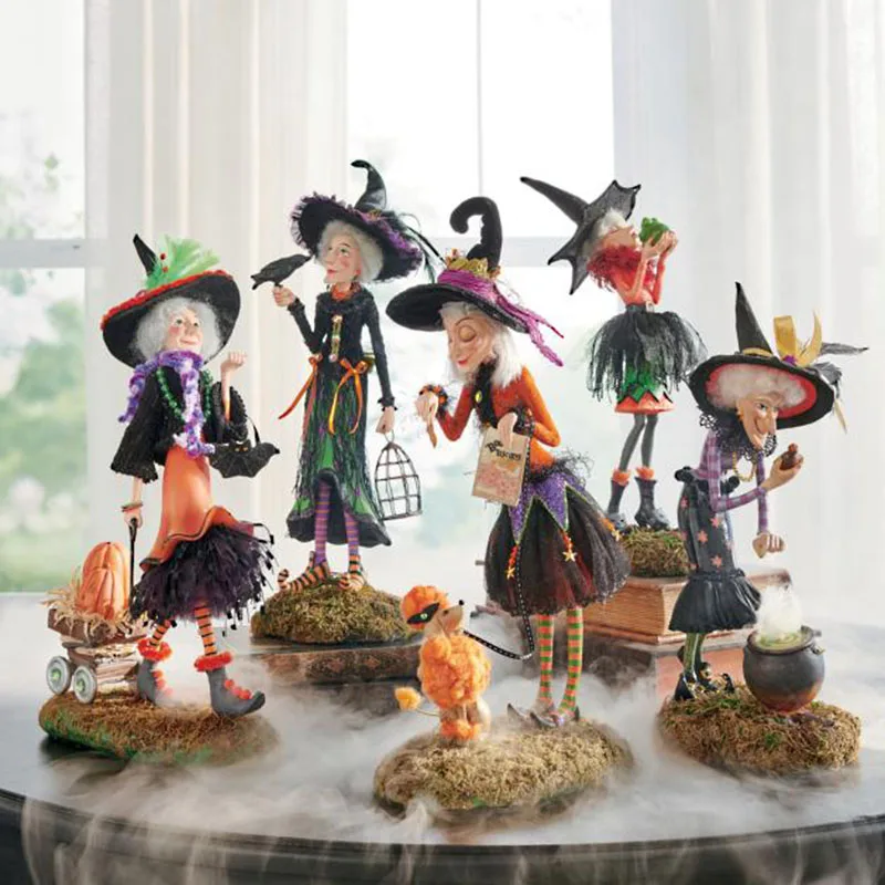 Hot Sale Halloween Bewitching Figure Sculpture Resin Crafts for Halloween Decoration Props Figurines Miniatures Decoration Craft