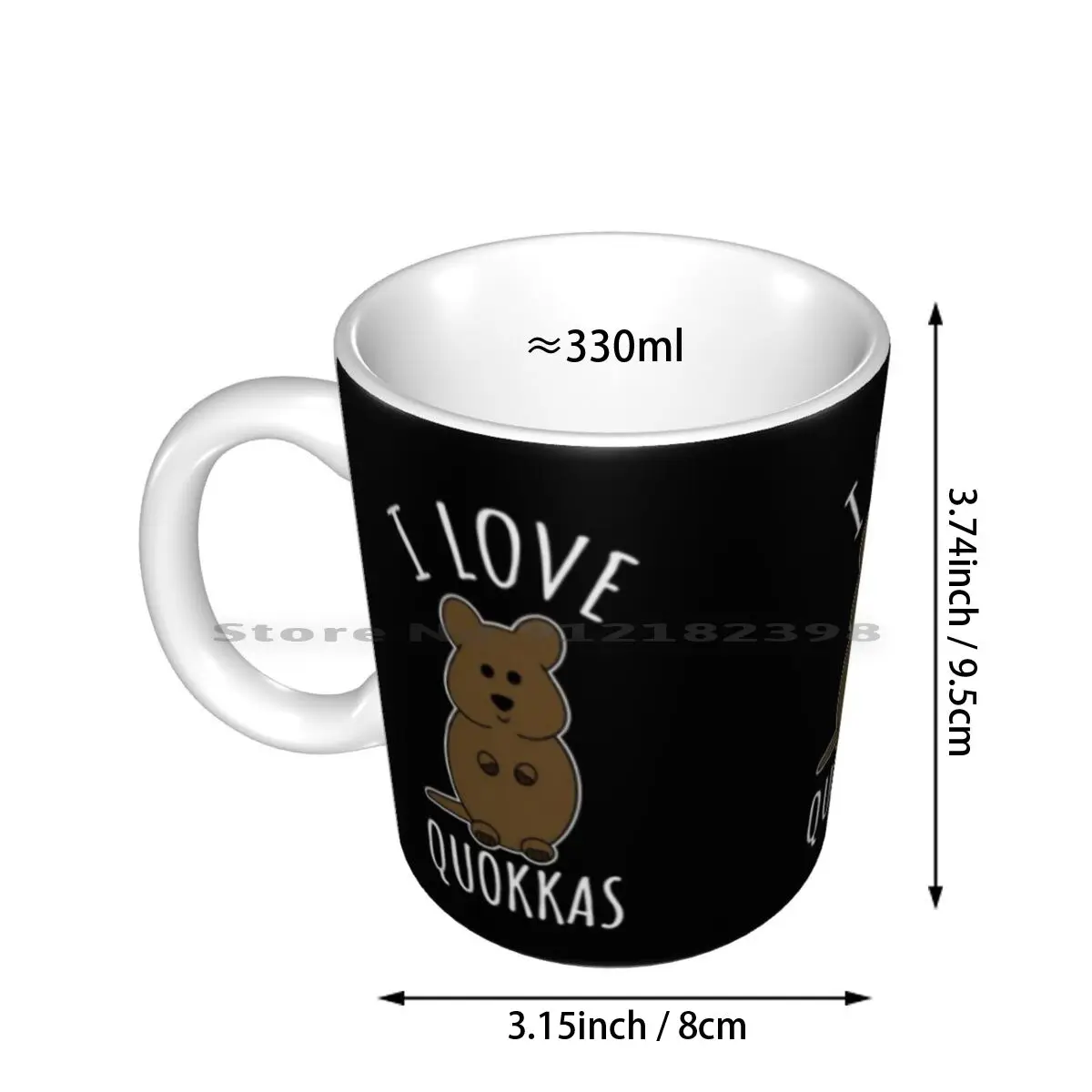 I Love Quokkas Ceramic Mugs Coffee Cups Milk Tea Mug Quokka Quokkas Cute Cute Quokka Funny Quokka Australia Australian Perth