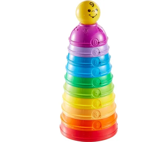 Fisher-Price the 7numbered Containers - Interlocking 10 Color Cups to Converts 5 Balls W4472