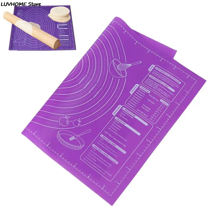 45x60cm Non-Stick Silicone Pad Baking Sheet Dough Mat With Scale Pastry Mat