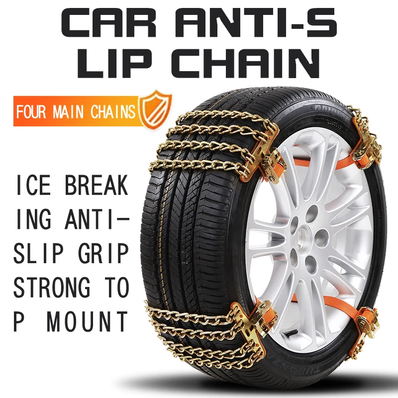 Stronger Pull Ice Breaking And Strong Grip Of Ground Snow Tire Chain Using The Gene Twist Structure Tyre Chain