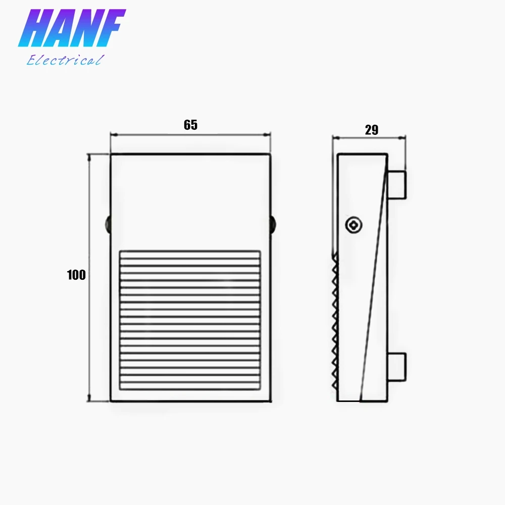 1pcs Metal Foot Switch Controller SPDT Foot Pedal Self Reset Cable 12cm Momentary 1NO1NC 10A/250V