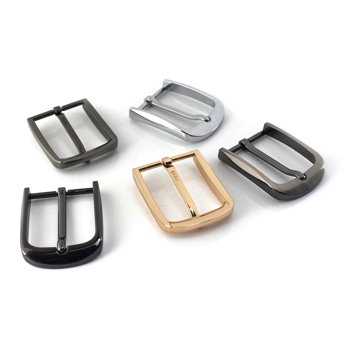 1pcs 40mm Metal  Men\'s Casual Belt Buckle End Bar Heel bar Buckle Single Pin Half Buckle for Leather Craft Jeans Webbing