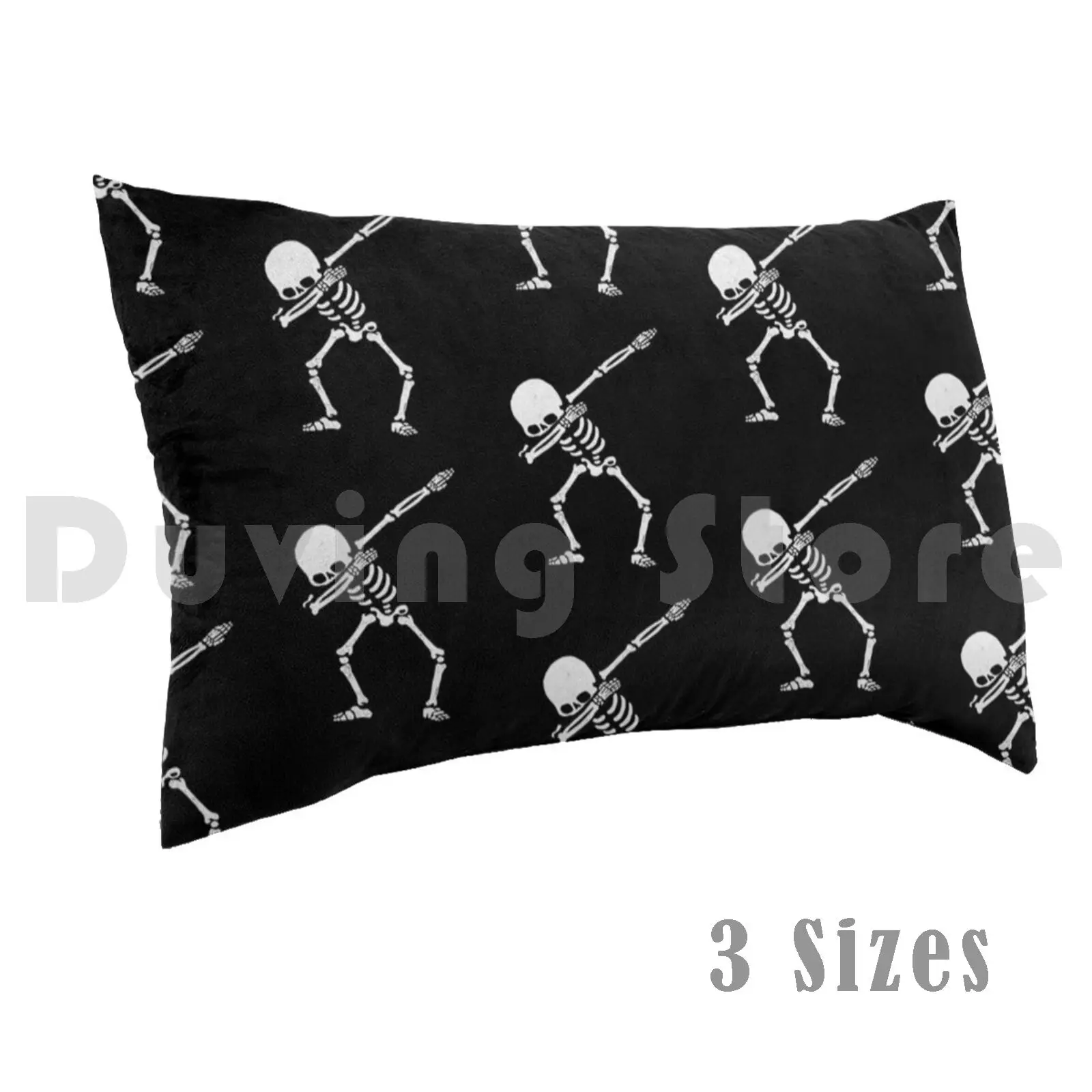 Dabbing Skeleton White Pillow Case Printed 50x75 Dab Dabbing Skeleton Dabbing Skeleton Fluorescent Glow In