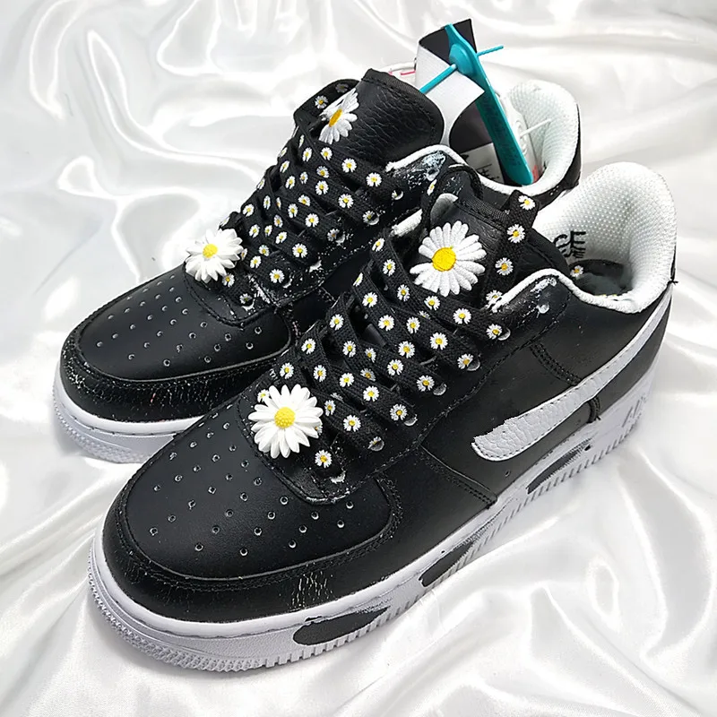 Fashion Creative Little Daisy Shoelaces Men Women Shoelace Buckle Personality Printing Casual Basketball Shoes Laces Dropship