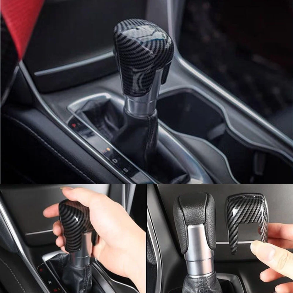 

For Honda Accord 10th 2018 2019 2020 2021 Car Gear Lever Cover Gear Shift Knob Gear Head Cover Stickers Carbon fiber Accessories