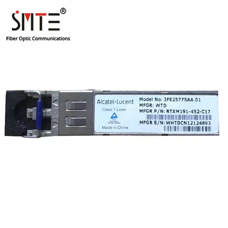 alcatel-lucent-3fe25775aa-aa01-rtxm191-452-c17-125g-gige-ex-40km-1310nm-single-mode-sfp-fiber-optical-module-transceiver