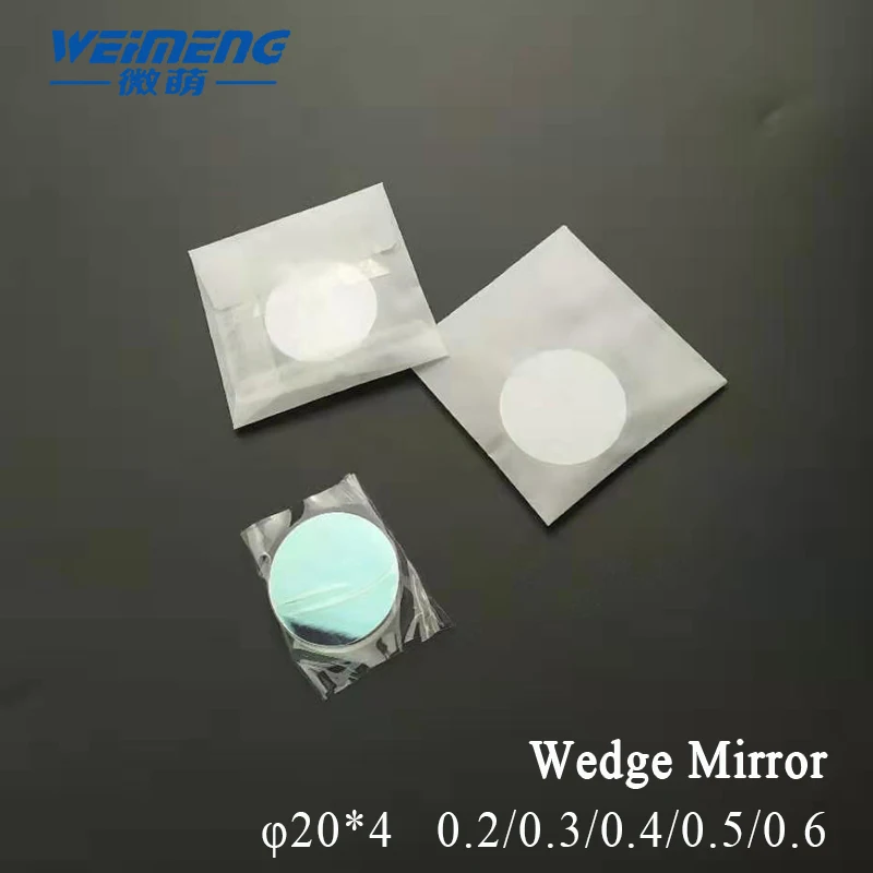 

Weimeng Wedge Mirror Optical Lens φ20*4 Angle 0.2/0.3/0.4/0.5/0.6 Quartz 650-1064nm AR Coating for laser welding machine