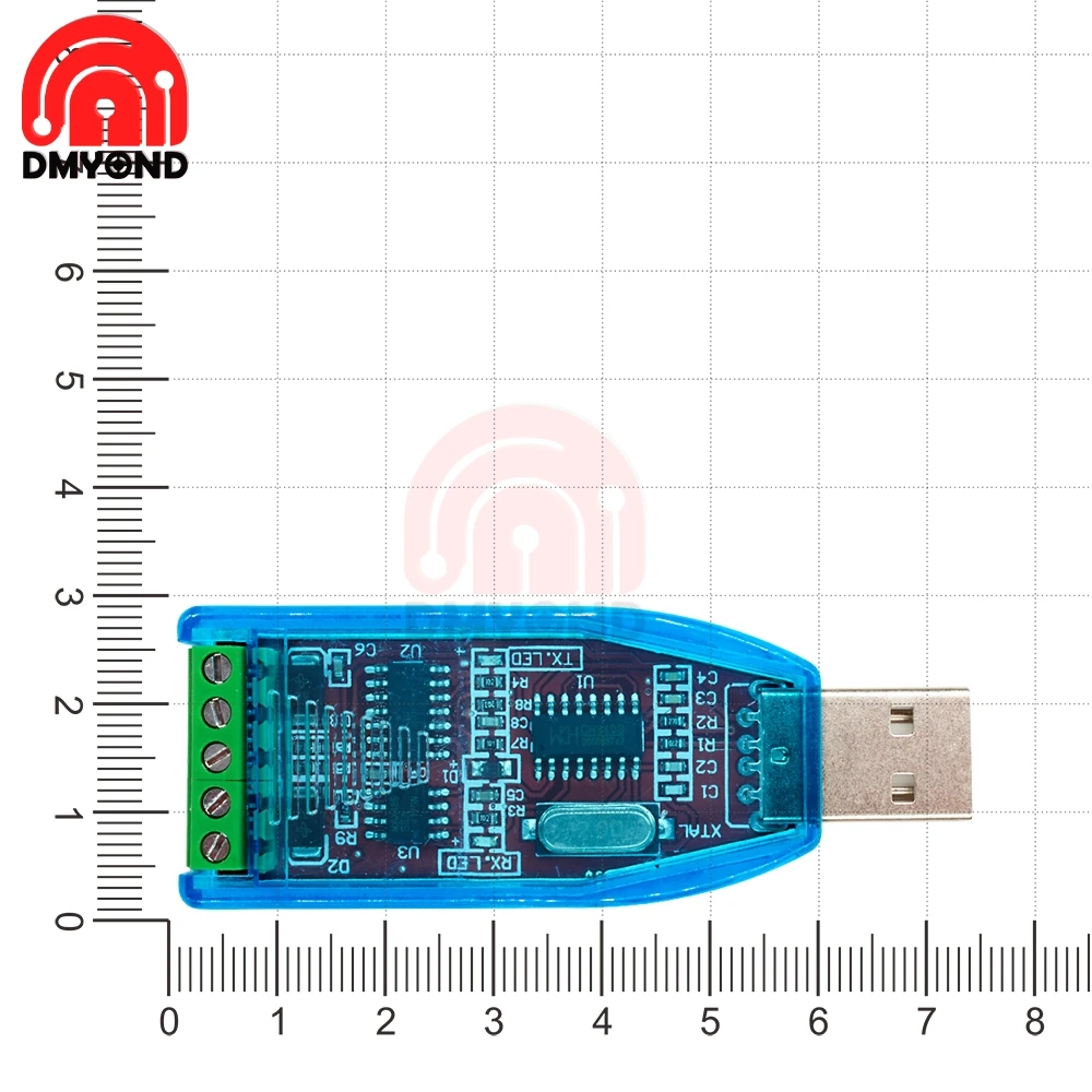 New Industrial USB To RS485 RS422 Converter Upgrade Protection RS485 Converter V2.0 Standard RS-485 A Connector Board Module