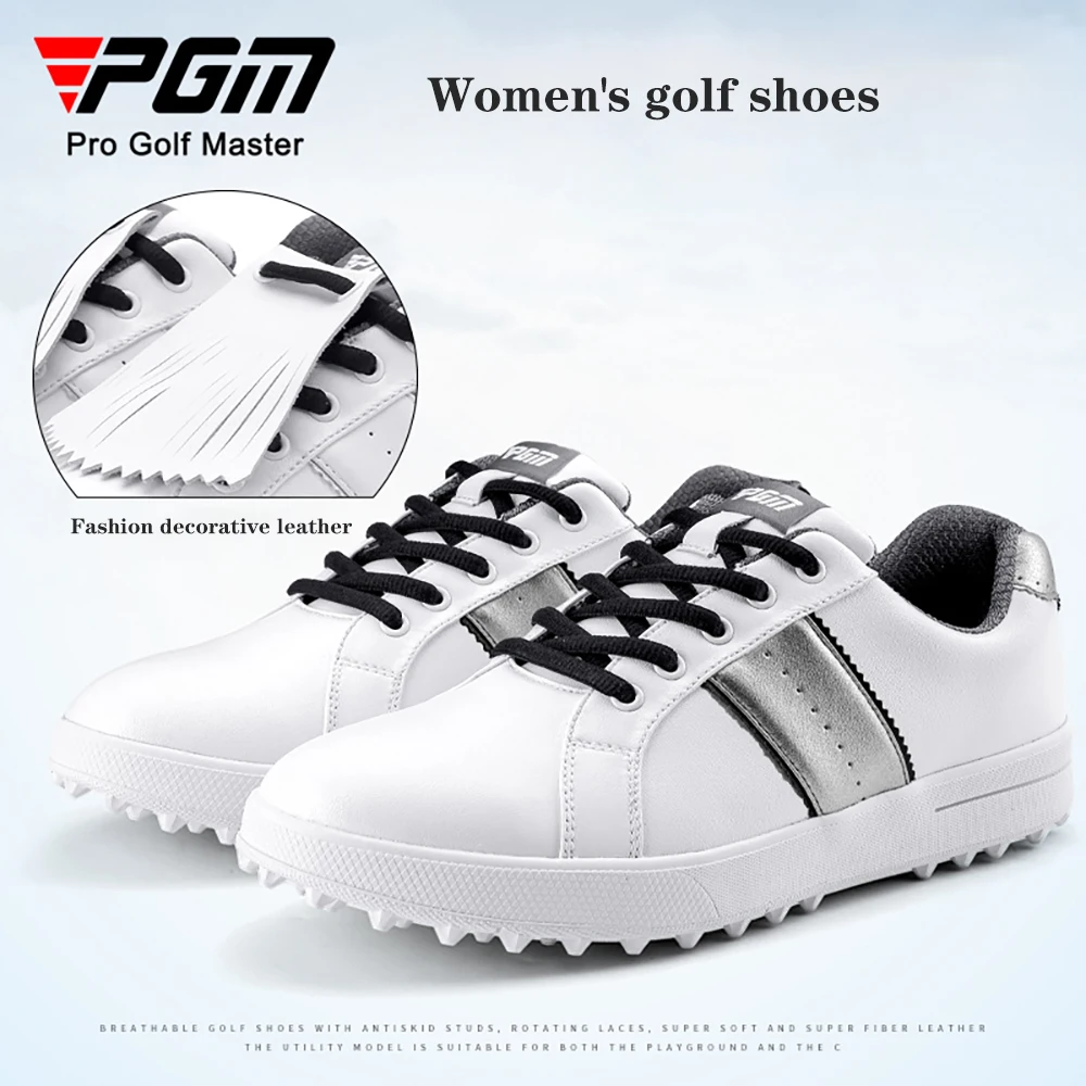 

PGM XZ187 Golf Shoes Women Lightweight Shoes Microfiber Leather Ladies Casual Sports Shoes Non-Slip Golf Training Sneakers 골프화