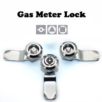 Multifunctional Gas Meter Cam Lock With Key Round Triangle Square Hole For Subway Train Elevator Shoes Cabinet Trash Can Drawer