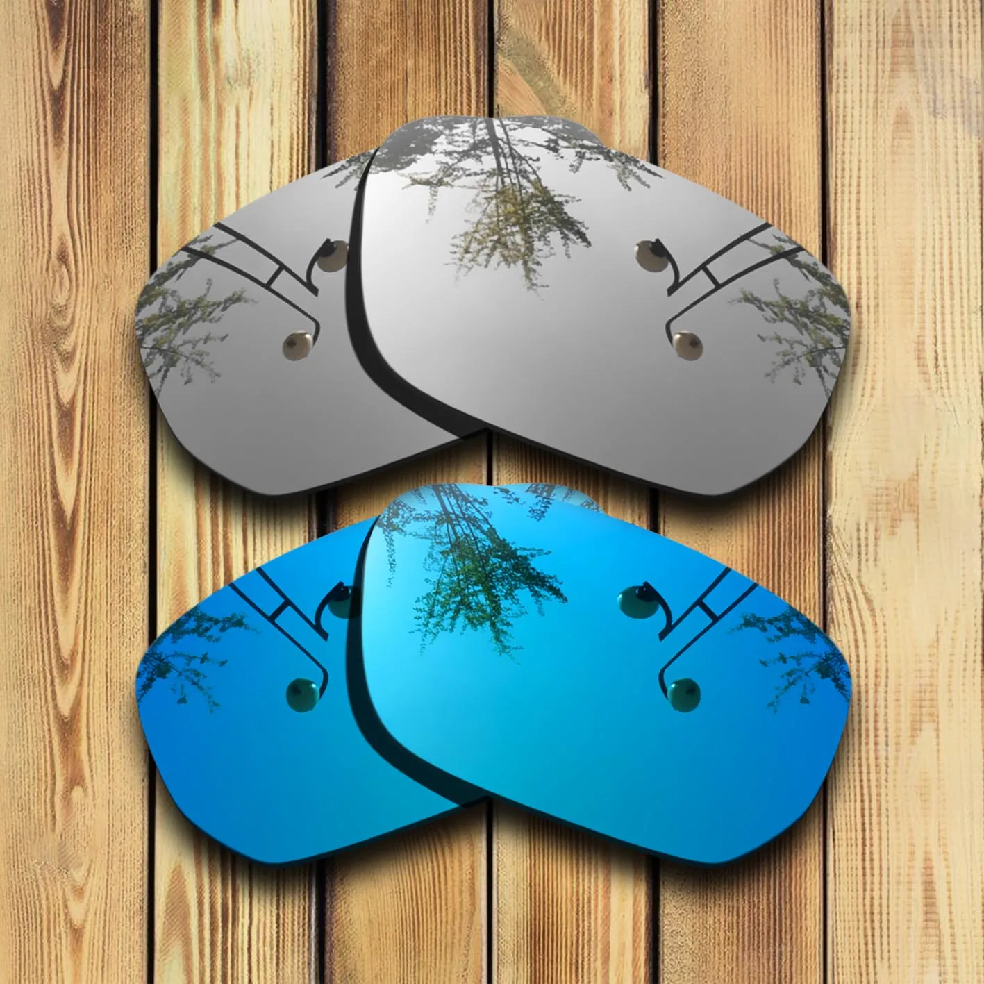 

100% Precisely Cut Polarized Replacement Lenses for Style Switch Sunglasses Chrome & Blue Combine Options