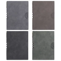 Agenda Organizer Hardcover Note Book Office School Supply PU Leather A5 Notebook Notepad Diary Business Journal Planner W3JD 6