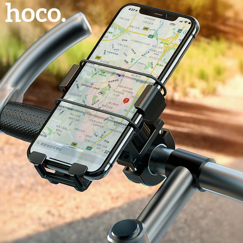 HOCO Bicycle Motorcycle Phone Holder For iPhone 11 Pro Xiaomi Universal Phone Holder Bike Handlebar Clip Stand GPS Mount Bracket