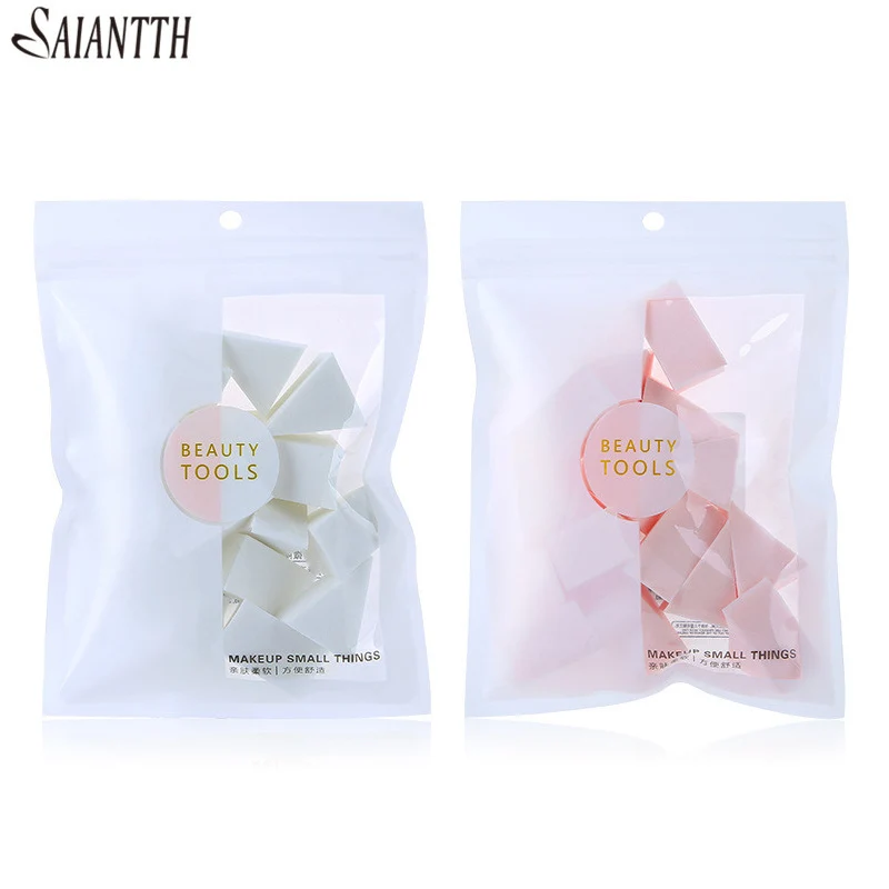 SAIANTTH 15pcs/bag wet bigger triangle sponge makeup puff delicate BB cream isolation liquid puff cosmetic sponge beauty egg