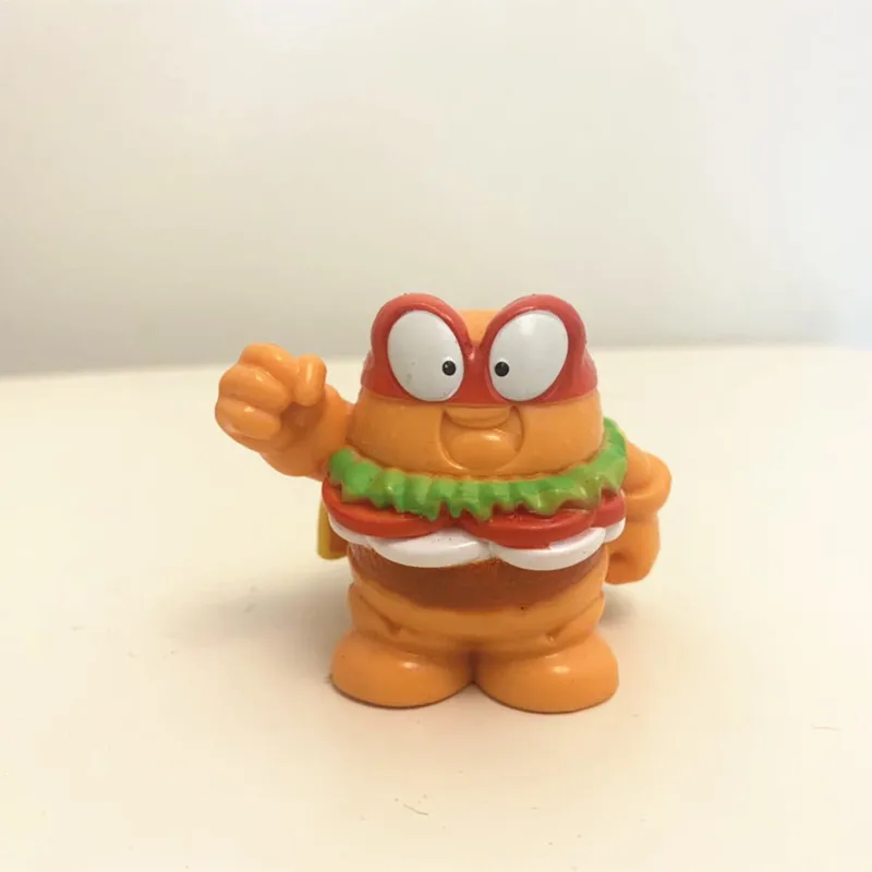 Super Rare Gold Superzings Burger King Doll for Kids Playing Gift 6cm Super Zings Limited Collection Action Figure Toy