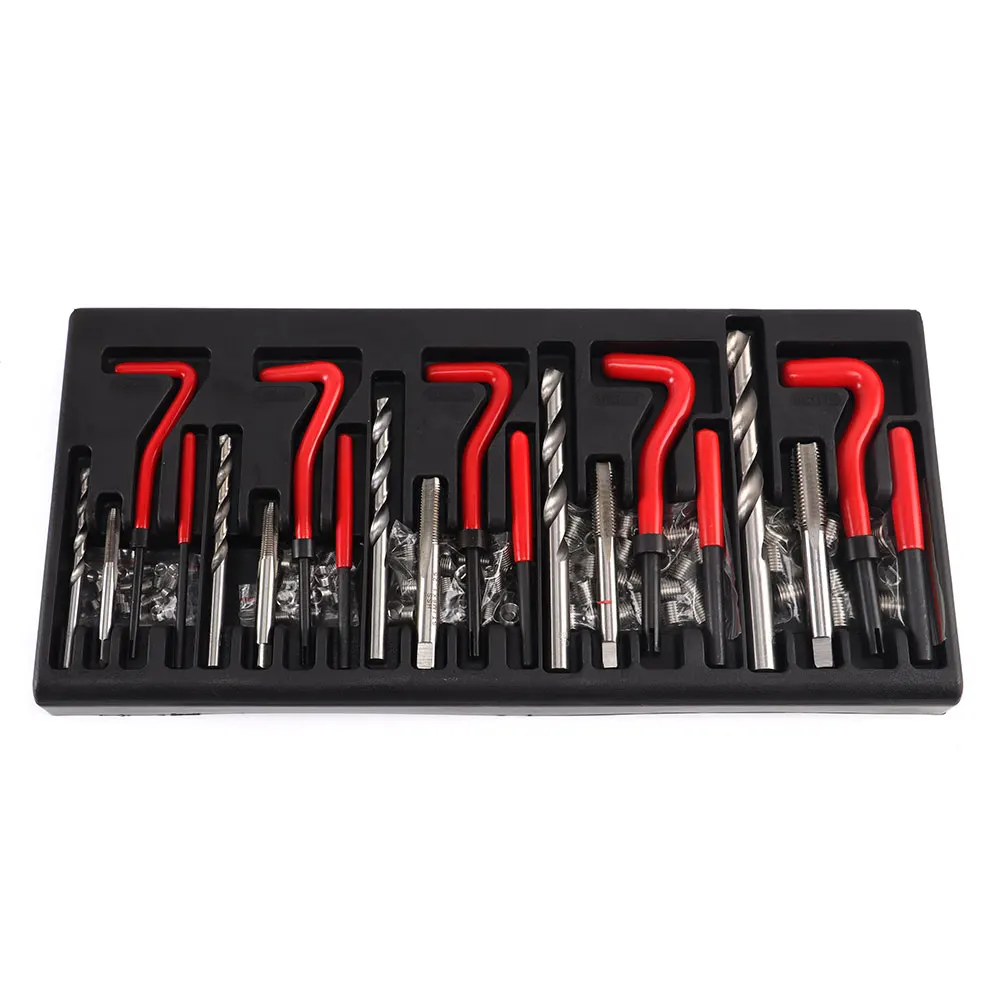 131 Pcs Auto Engine Block Restoring Damaged Thread Repair Tool Kit M5 M6 M8 M10 M12