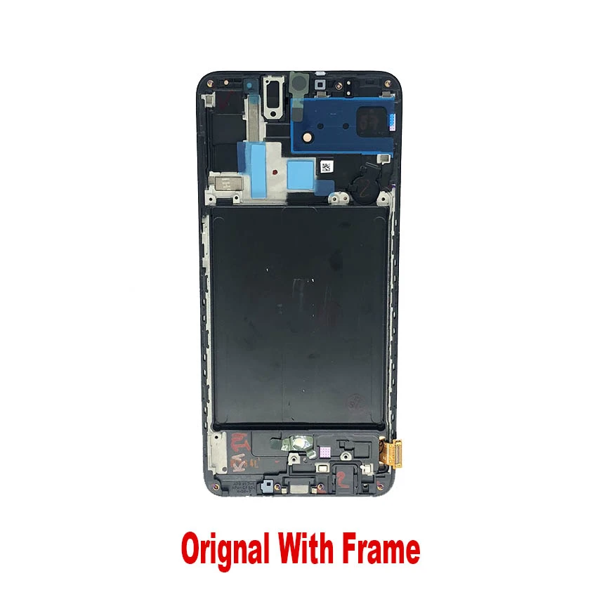 AMOLED LCD For Samsung Galaxy A70 A705 LCD Display Digital Touch Screen Assembly With Frame A705F A705W A705X Replacement Parts