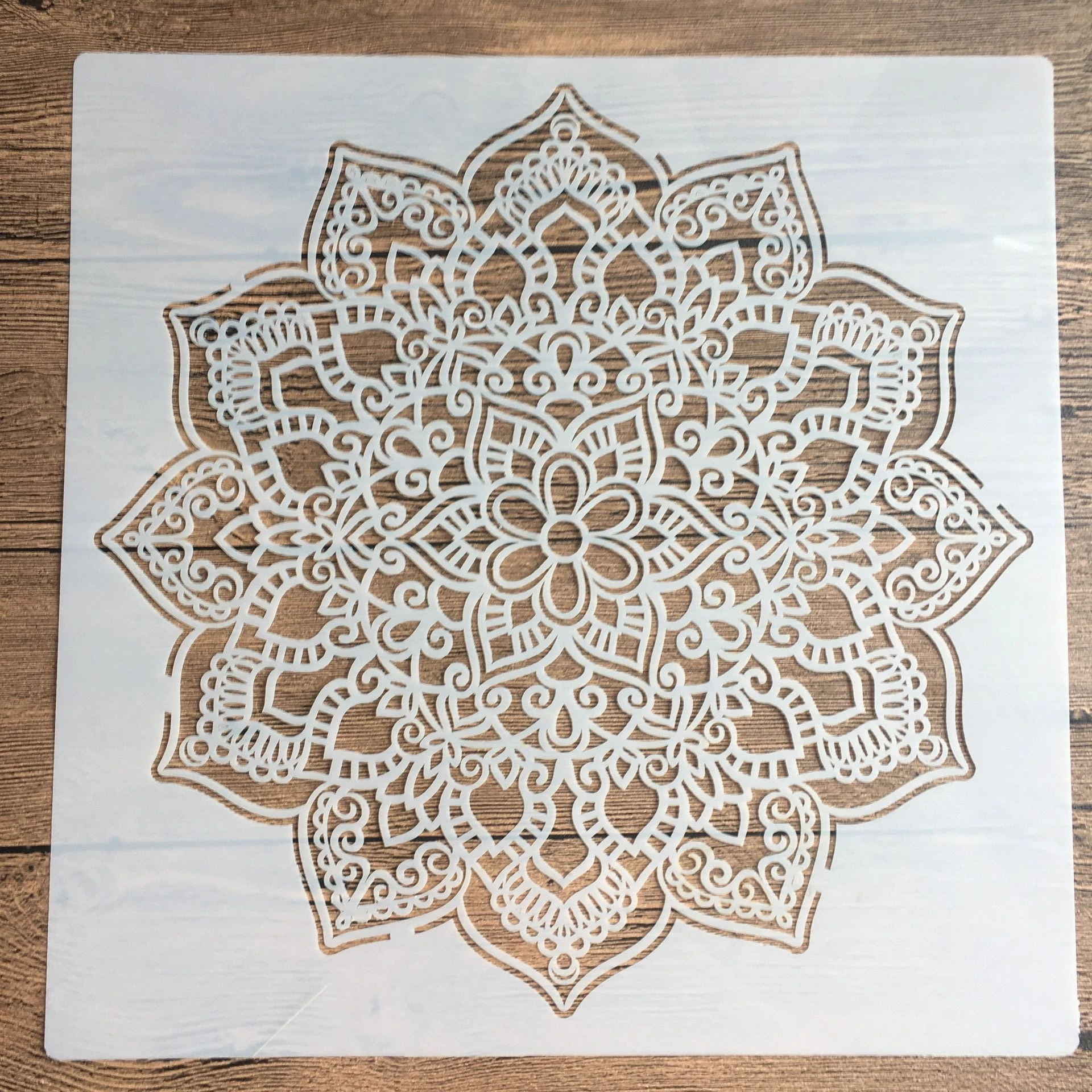 30 * 30cm size diy craft mandala mold for painting stencils stamped photo album embossed paper card on wood,fabric wall stencil