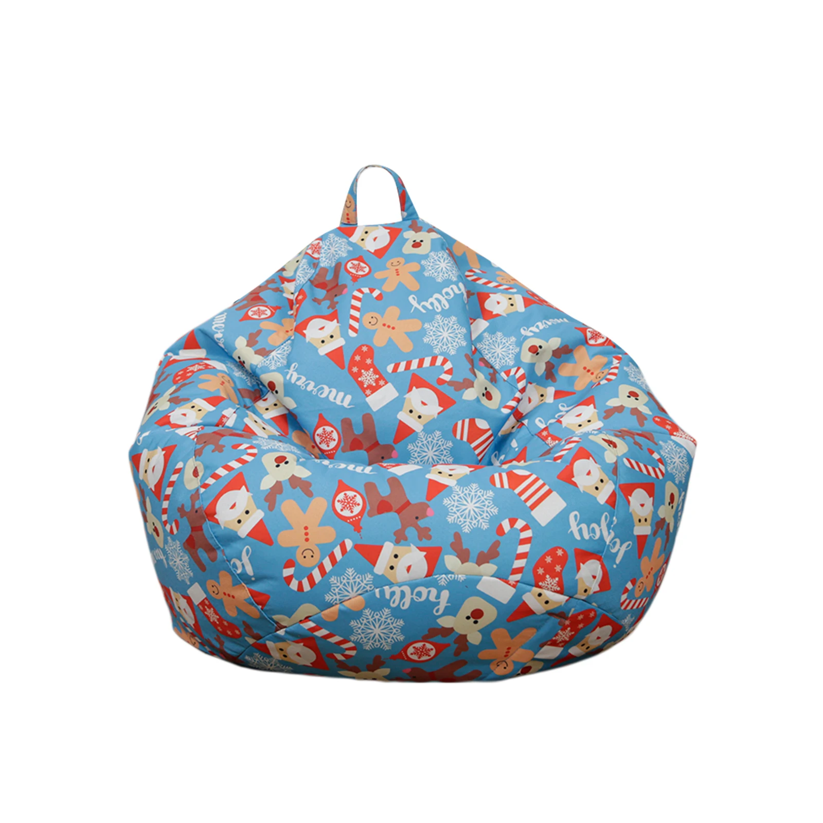 Christmas Bean Bag Cahir Covers Soft Beanbag Cover No Filler Stuffed Animals Storage Solution