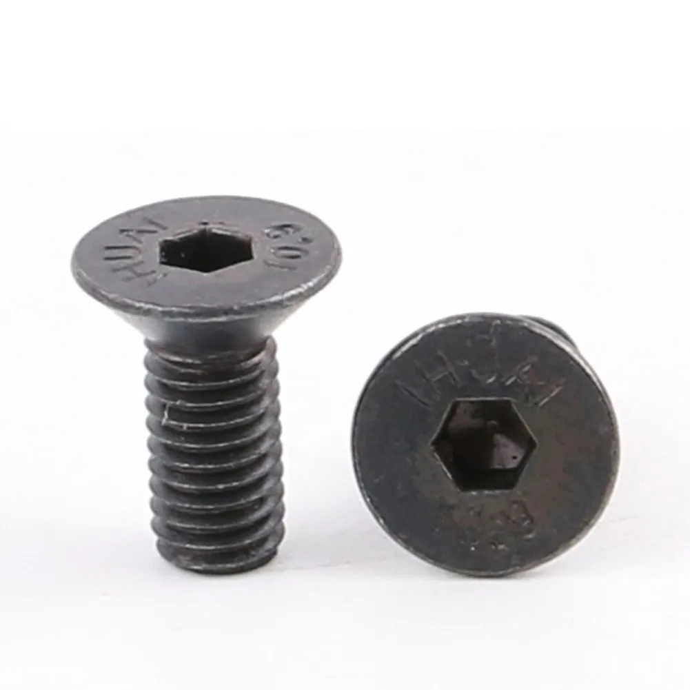 4x MTB Bike Lock Shoe Cleat Screw Pedal Screw For Self-locking Pedal Lock Black Steel Bike Cycling Bicycle Parts Accessories