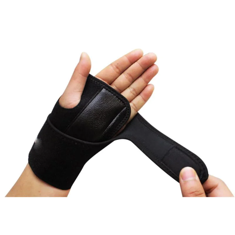 1pc Useful Splint Sprains Arthritis Band Belt Carpal Tunnel Hand Wrist Support Brace Solid Black