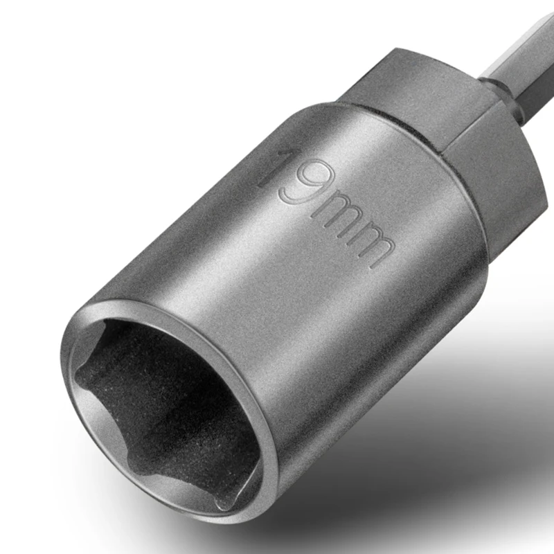 Broca de destornillador de tuerca Extra profunda, longitud de 65mm/80mm, con controlador hexagonal magnético de 1/4 "(6,35mm) para herramienta eléctrica, 1 ud.