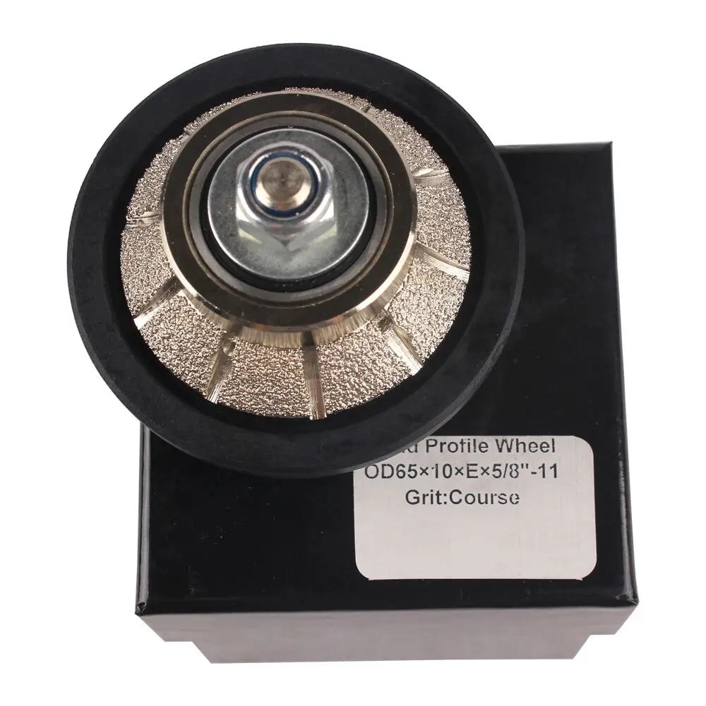 Raizi mola a profilo diamantato tipo E forma smussata per pietra di marmo di granito M14 E 5/8-11 ruota con profilo a mano brasata sottovuoto