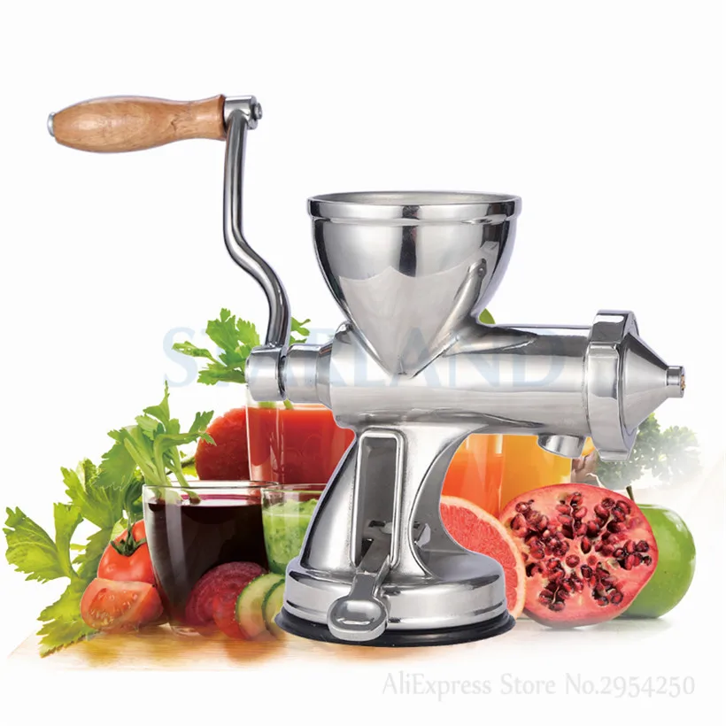手動小麦グラス付きジュース抽出器,絞り器付きステンレス鋼ジューサー