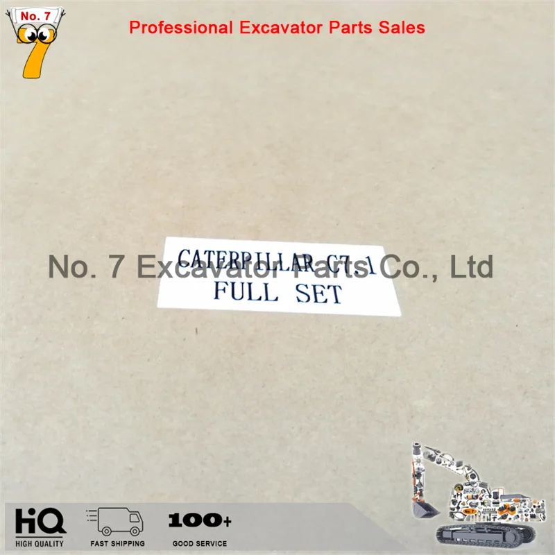 Excavator parts Caterpillar 320D2/323D2 engine overhaul kit cylinder head gasket C7.1 direct injection overhaul kit