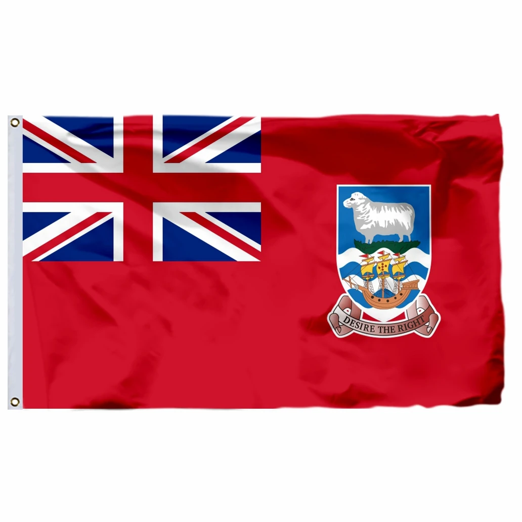 British Territory Empire Flag 3X6FT Ascension Island 90X150CM 21x14cm Falkland 2X3FT Falkland Banner