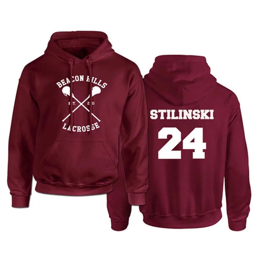 Sudadera con capucha de Teen Wolf para hombre y mujer, ropa deportiva con estampado de moda, STILINSKI 24 LAHEY 14 MCCALL 11, estilo Harajuku