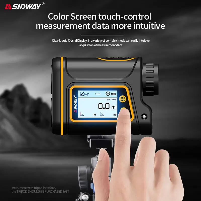 Telescopio telemetro Laser SNDWAY 800M 1000M 1500M LCD touch Display distanziometro monoculare per Golf caccia Sport tester