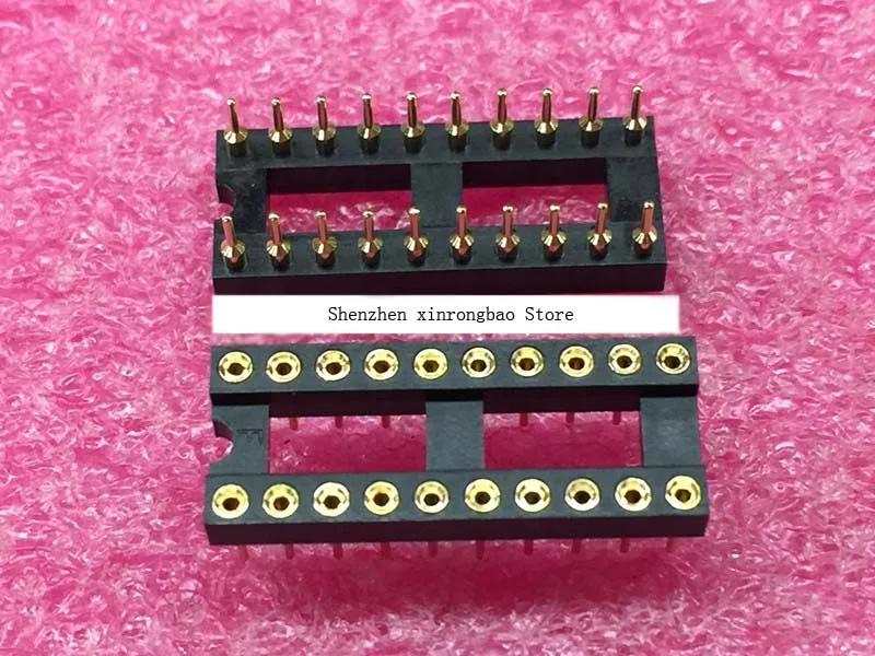 10PCS Round Hole IC socket Connector DIP 6 8 14 16 18 20 24 28 32 40 pin Sockets DIP6 DIP8 DIP14 DIP16 DIP18 DIP20 DIP28 DIP40