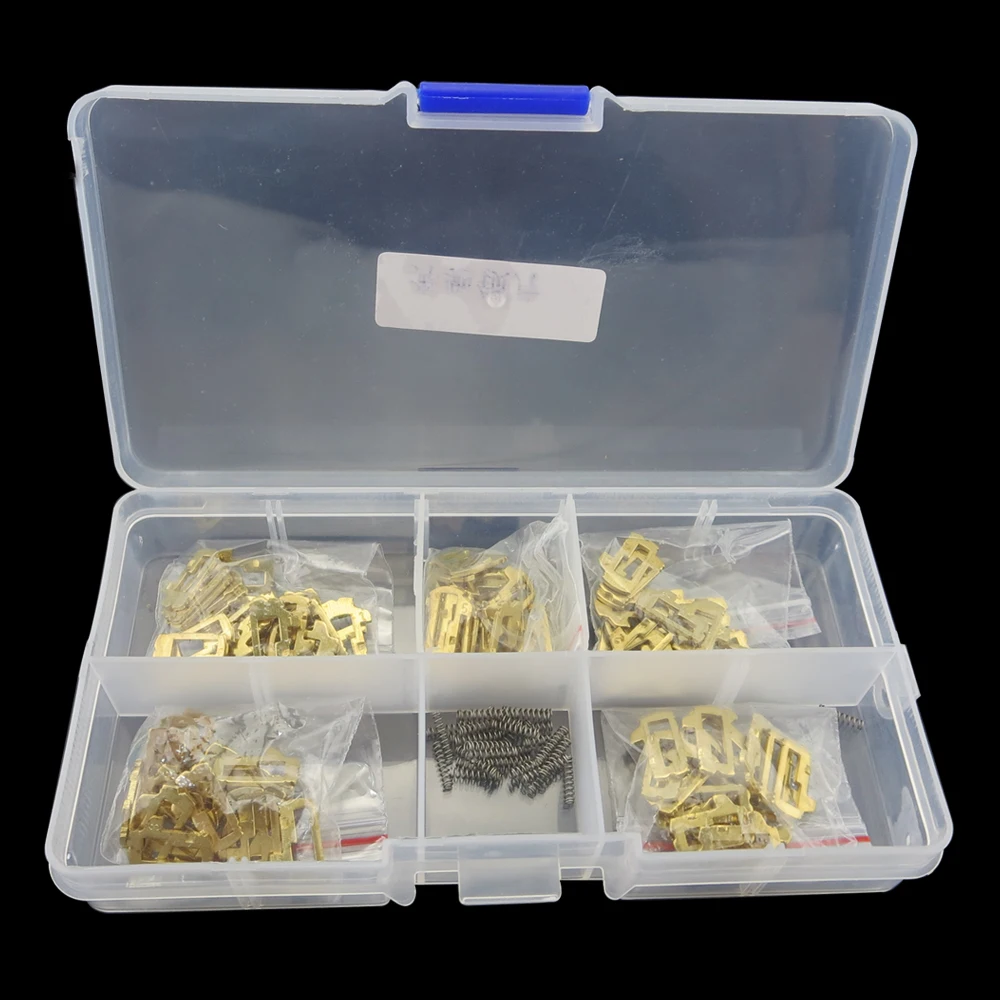 CHKJ 100 teile/los Für Mercedes Benz Auto Lock Reed Platte Für Honda Halb Locking Kit Auto Lock Reparatur Zubehör Schlosser werkzeug
