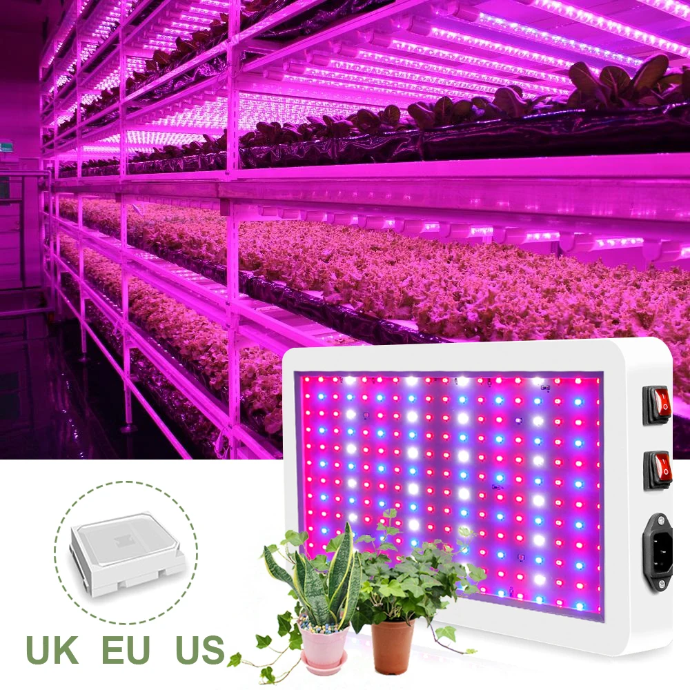 LED Grow Light plant lamp 2000W/1000W Full Spectrum Plant Lighting Indoor Waterproof Phytolamp 2835 Led Chip Phyto Growth Lamp