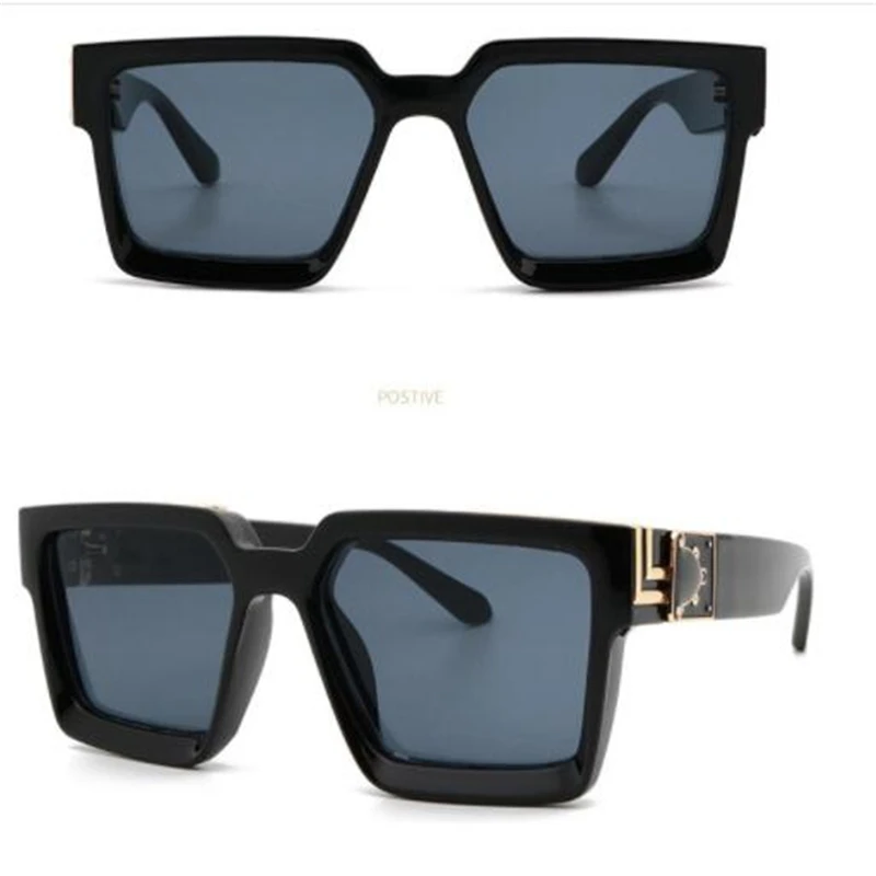 

Men's and women's new sunglasses Fashion color mirror Sports and leisure glasses Luxury square sunglasses