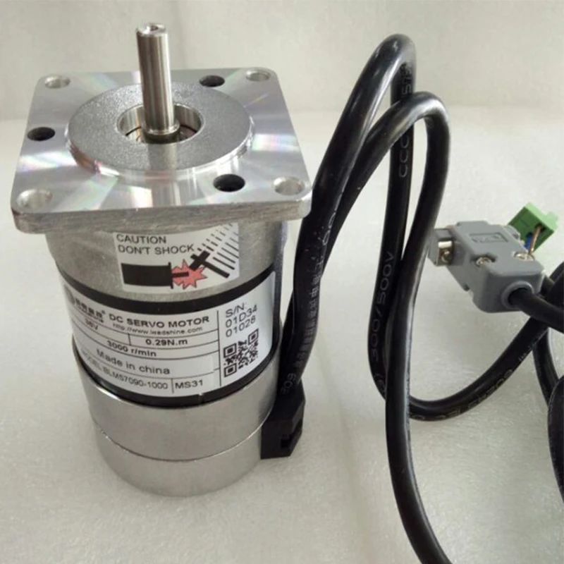 

Leadshine BLM57090 NEMA 23 180W Brushless DC servo motor with Integrated 4000 PPR Incremental Encoder