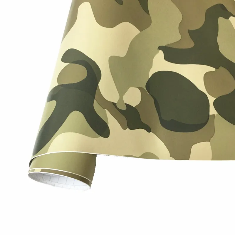 152x30cm Camouflage Vinyl PVC Car Sticker Wrap Film Digital Woodland Army Military Green Camo Desert Decal For Auto Motorcycle