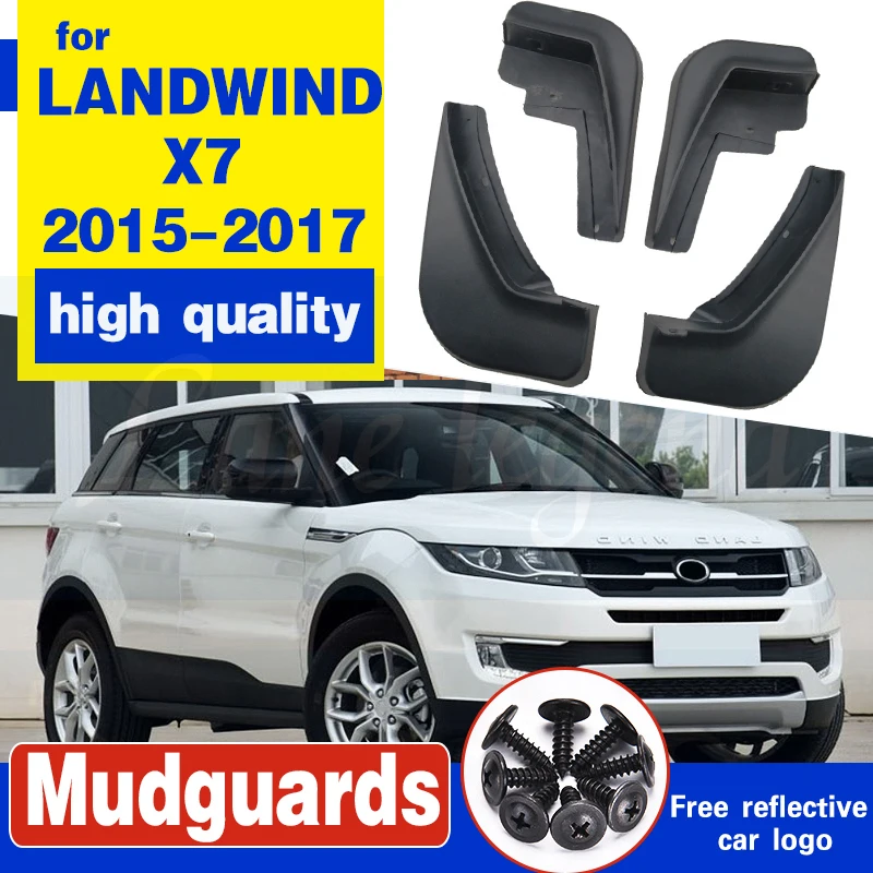 Car Mudguards Fender Mud Flaps For LANDWIND X7 2015 2016 2017 Mudflaps Splash Guards Mud Flap Front Rear Mudguards Fender